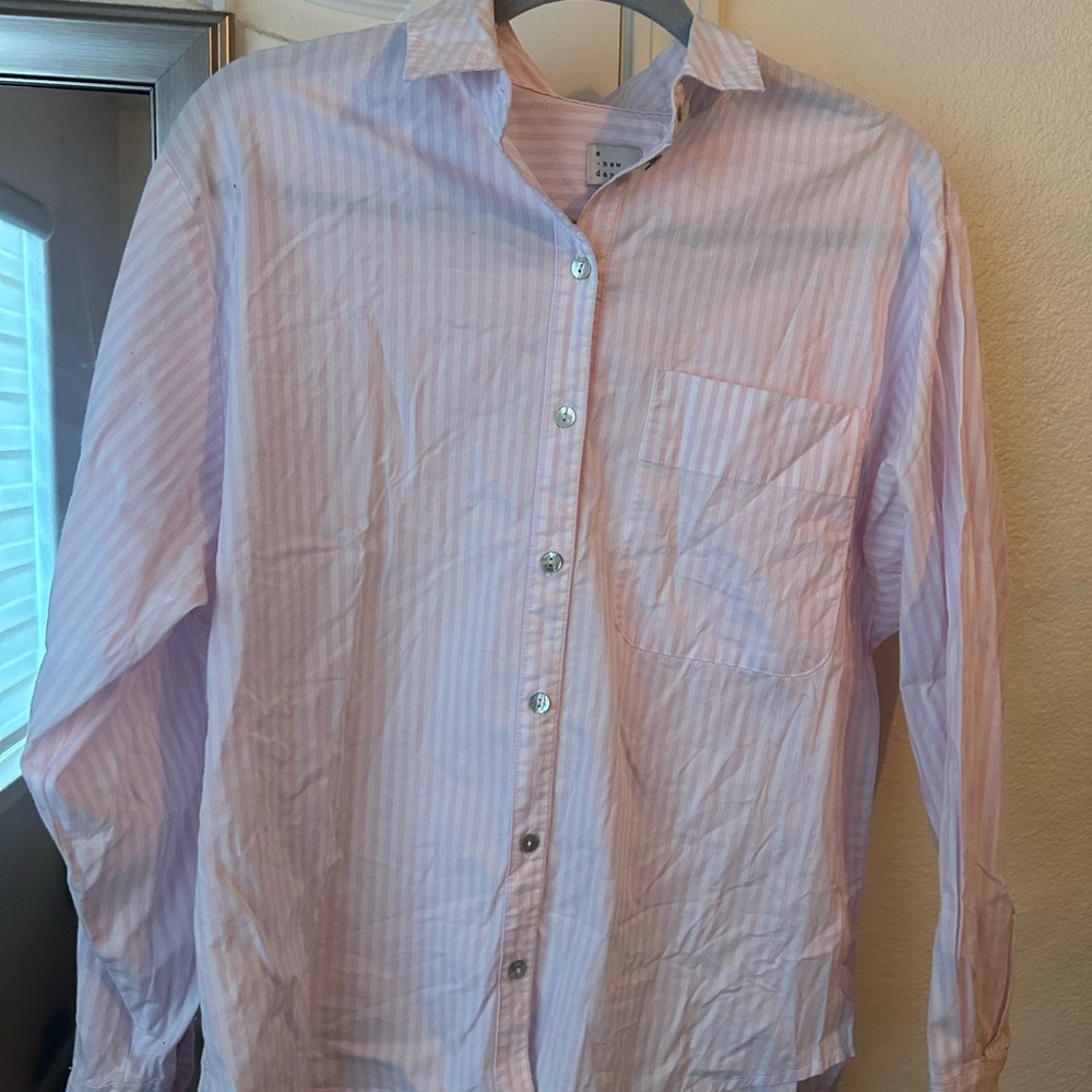 Men's Pink Striped Shirt
